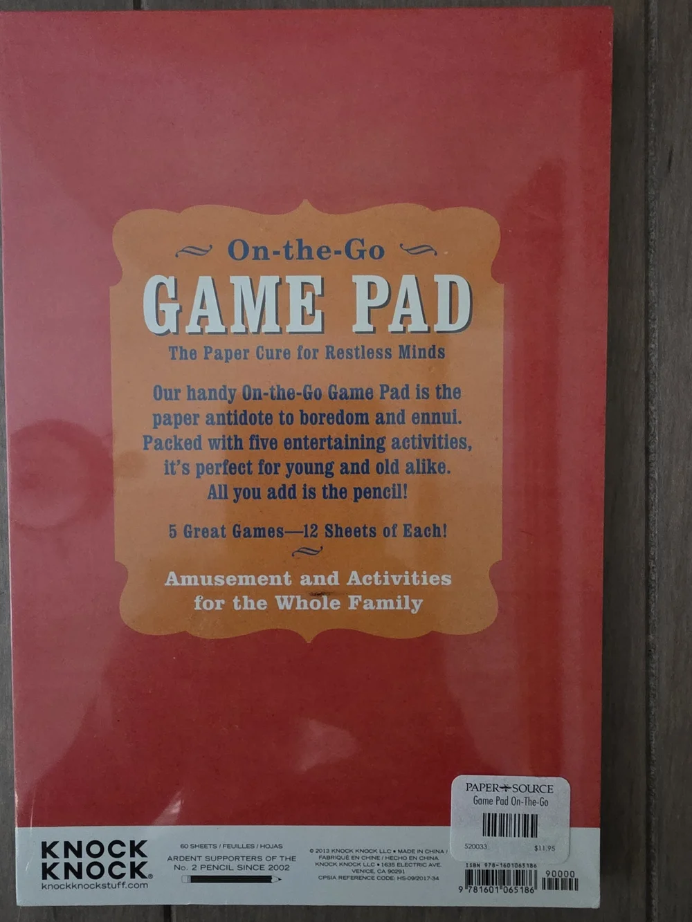 Knock Knock On-the-Go Game Pad